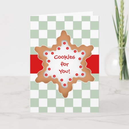Christmas Star Cookie Design Holiday Card