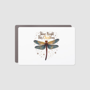 Christmas Star Dragonfly Car Magnet