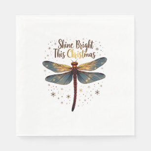 Christmas Star Dragonfly Napkins