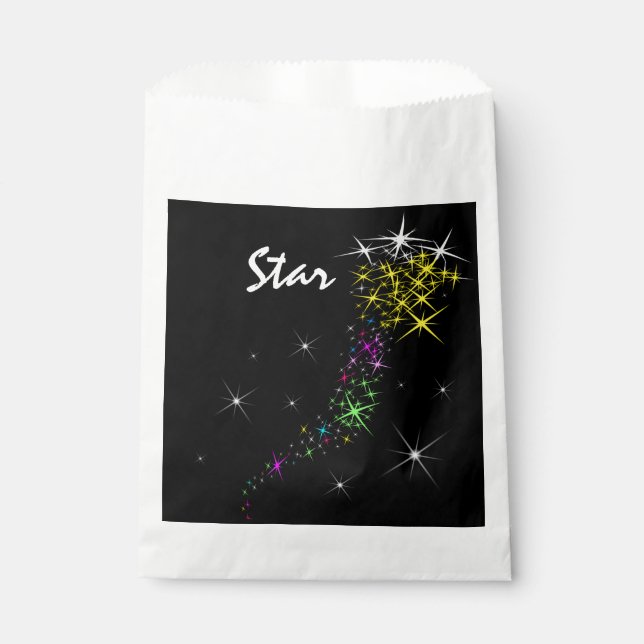 Christmas Star Favor Bag (Front)