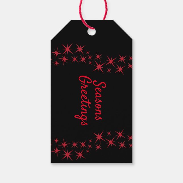 Christmas Star Flourish Gift Tags (Front)