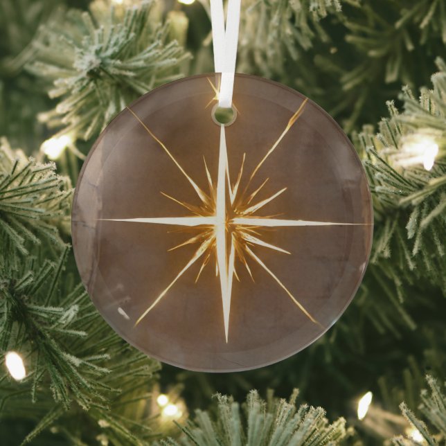 Christmas Star  Glass Ornament (Insitu)
