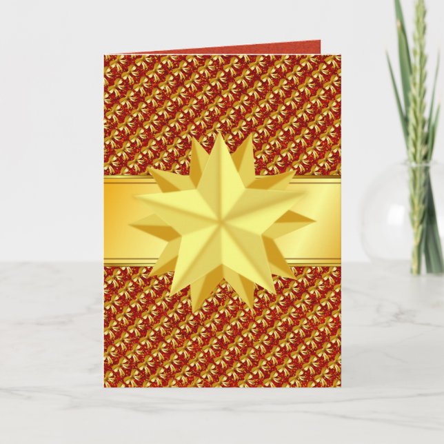 Christmas Star Holiday Card (Front)