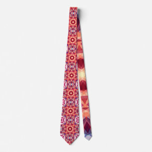 Christmas Star Jolly Red Winter Blue Gold Yellow Neck Tie