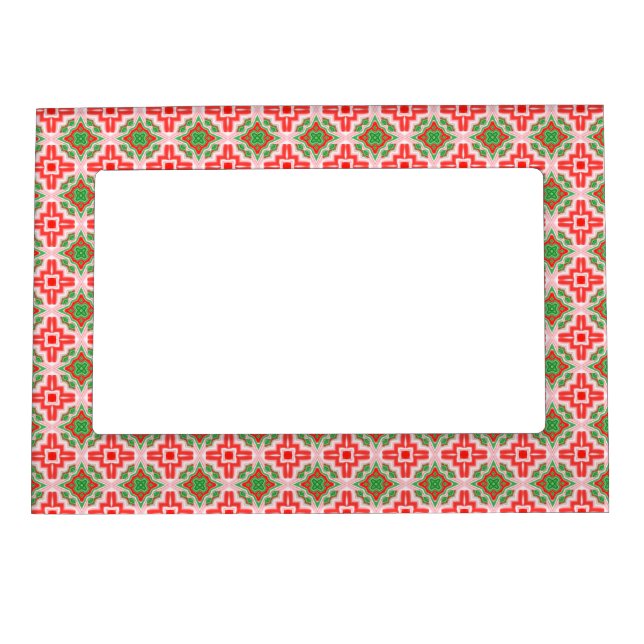 Christmas Star Kaleidoscope Magnetic Frame (Front)