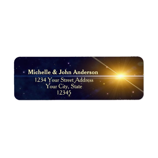 Christmas Star Label (Front)