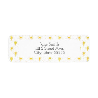 Christmas Star Label