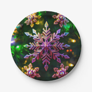 CHRISTMAS STAR LIGHT ~ Pretty Paper Plates