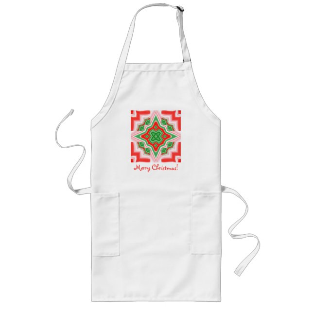 Christmas Star Long Apron (Front)