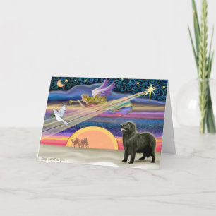 Christmas Star - Newfoundland (black 2) - Holiday Card