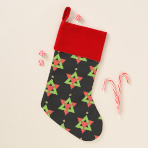 Christmas Star of David Stocking