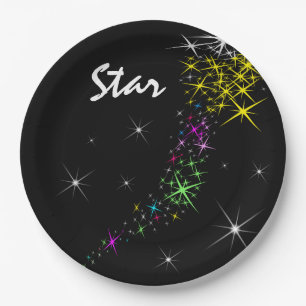Christmas Star Paper Plates