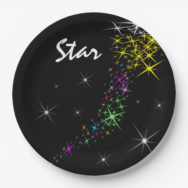 Christmas Star Paper Plates (Front)