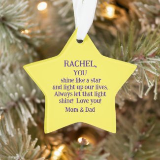 Christmas Star/Parents To Daughter/You Shine Like 