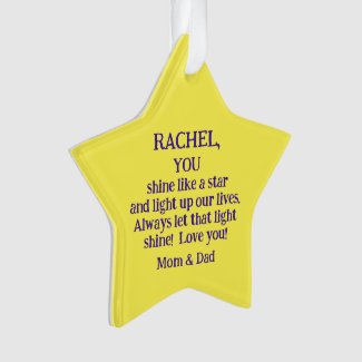 Christmas Star/Parents To Daughter/You Shine Like 