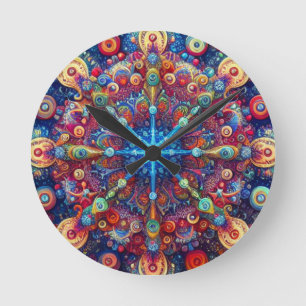 CHRISTMAS STAR ROUND CLOCK