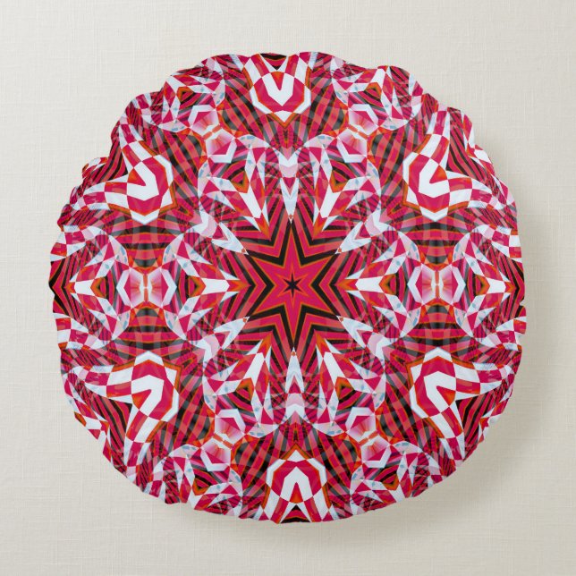 Christmas Star..... Round Pillow (Front)
