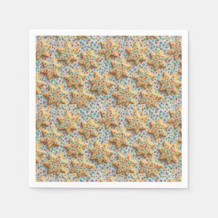 Christmas Star Sugar Cookies With Sprinkles Napkins
