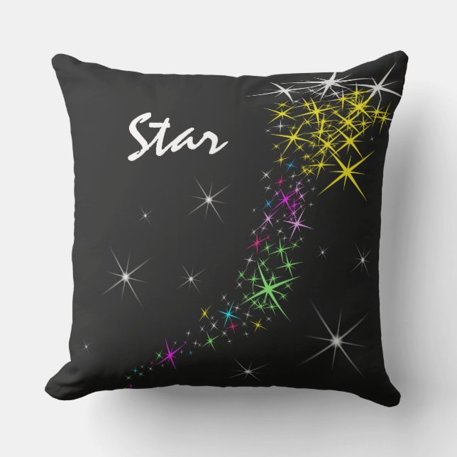 Christmas Star Throw Pillow (Front)