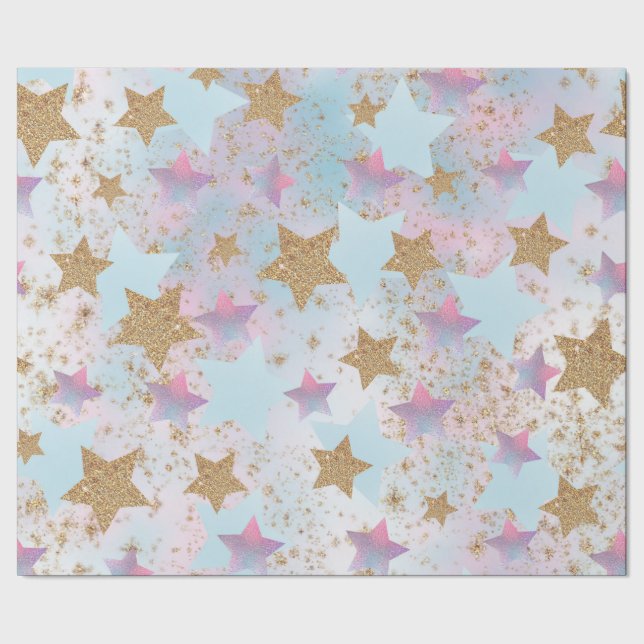 Christmas Star wrapping paper (Seam)