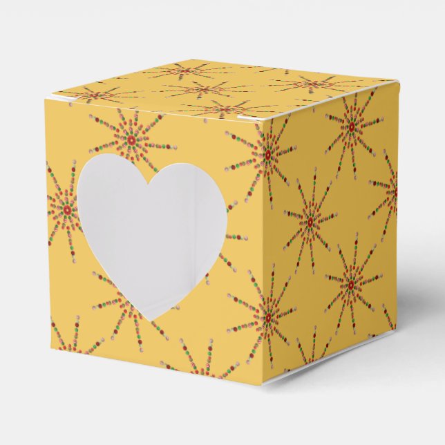 Christmas Starburst Favor Boxes (Front Side)