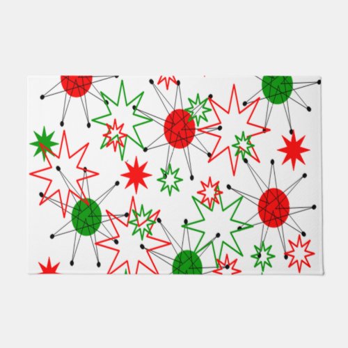 Christmas Starbursts Doormat