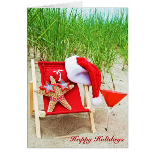 Christmas starfish with drink cards