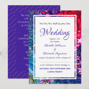 CHRISTMAS STARS Abstract Winter Festive Invitation