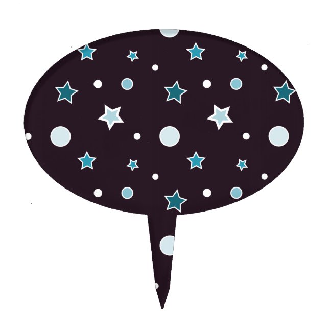 Christmas Stars Cake Topper (Front)