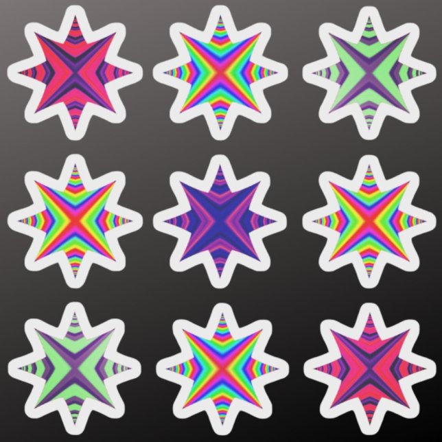 Christmas Stars colorful sticker pack (Creator Uploaded)