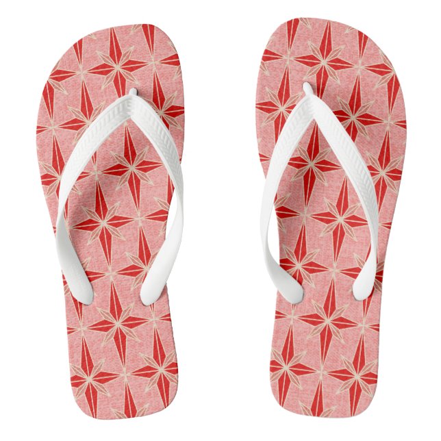 Christmas stars flip flops (Footbed)
