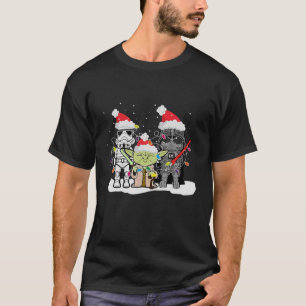 Christmas-Stars Funny Santa Sci Fi Wars-Xmas Holid T-Shirt