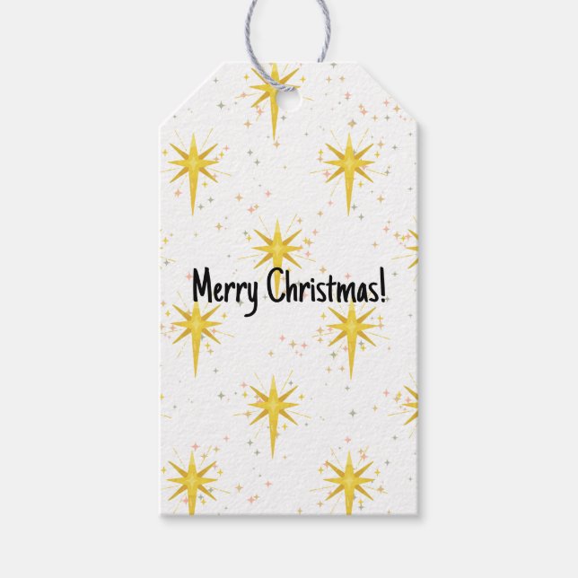 Christmas stars gift tag (Front)