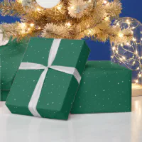 Green White Christmas Wrapping Paper