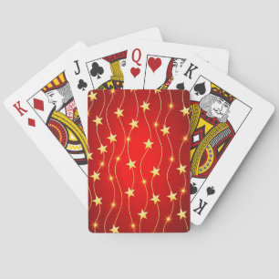 Christmas Stars Poker Cards