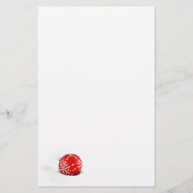 Christmas stationery christmas tree ball. (Front)
