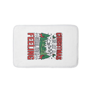 Christmas Steal Its A Feeling Reindeer Sleigh Desi Bath Mat