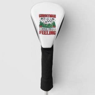 Christmas Steal Its A Feeling Reindeer Sleigh Desi Golf Head Cover