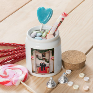 Christmas steps President Donald Trump & Melania Candy Jar