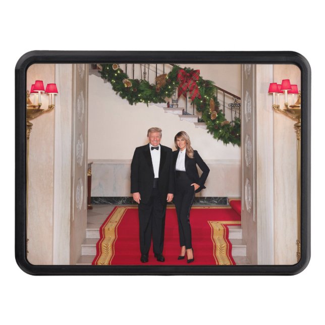 Christmas steps President Donald Trump & Melania Hitch Cover (Front)
