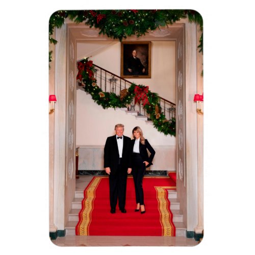 Christmas steps President Donald Trump  Melania Magnet