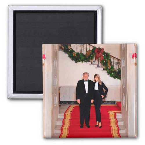 Christmas steps President Donald Trump  Melania Magnet