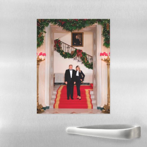 Christmas steps President Donald Trump  Melania Magnetic Dry Erase Sheet