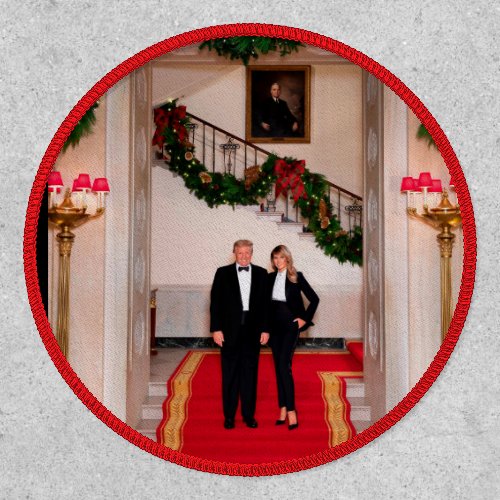 Christmas steps President Donald Trump  Melania Patch
