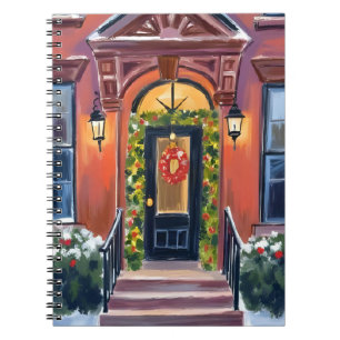 Christmas Steps   Winter Holiday Watercolor Notebook