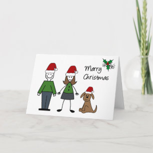 Christmas Stick Figures card