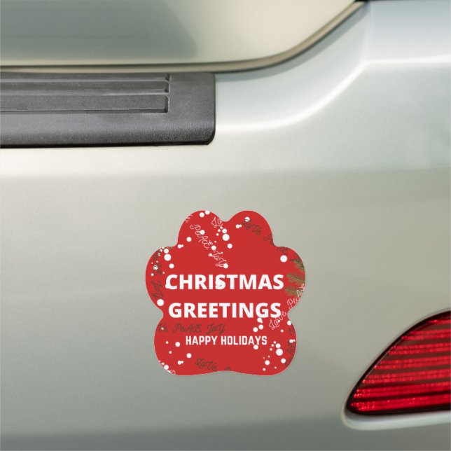 Christmas Sticker Car Magnet (In Situ)