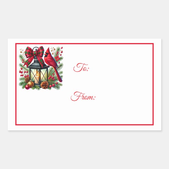 Christmas Sticker Gift Tags (Front)