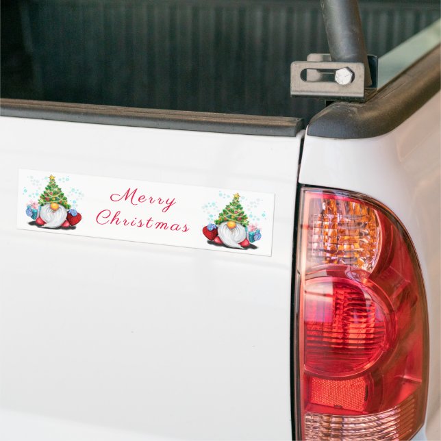 Christmas Sticker Gnomes with Gifts (On Truck)