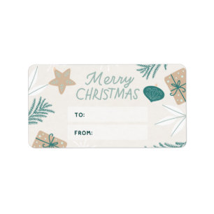 Christmas Sticker Label
